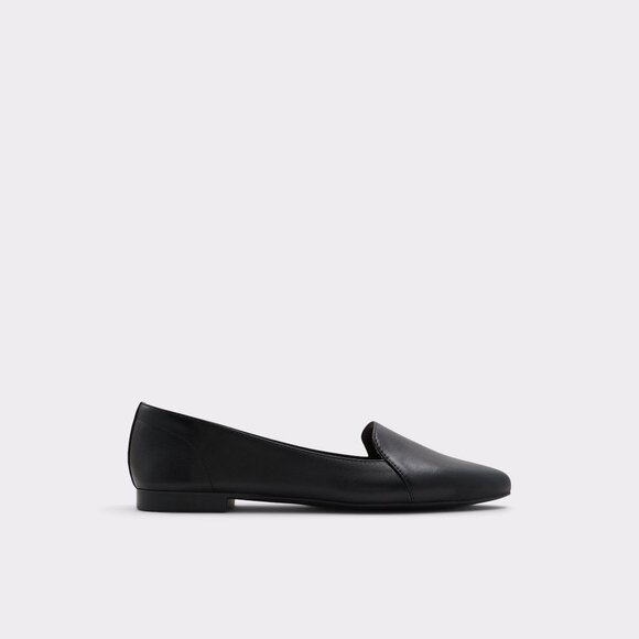 Aldo Winifred Black Leather Ballet Flat / Loafer NEW IN BOX - Picture 2 of 5